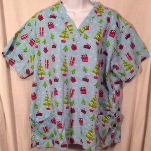 Medwear Christmas Present Scrub Top